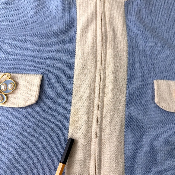 ST. JOHN Vintage Butterfly Cardigan - Picture 3 of 8